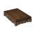 Wood 7.5" Light Brown Feather Pattern Rectangular Wood Display Stand Riser For Sale - Image 7 of 9