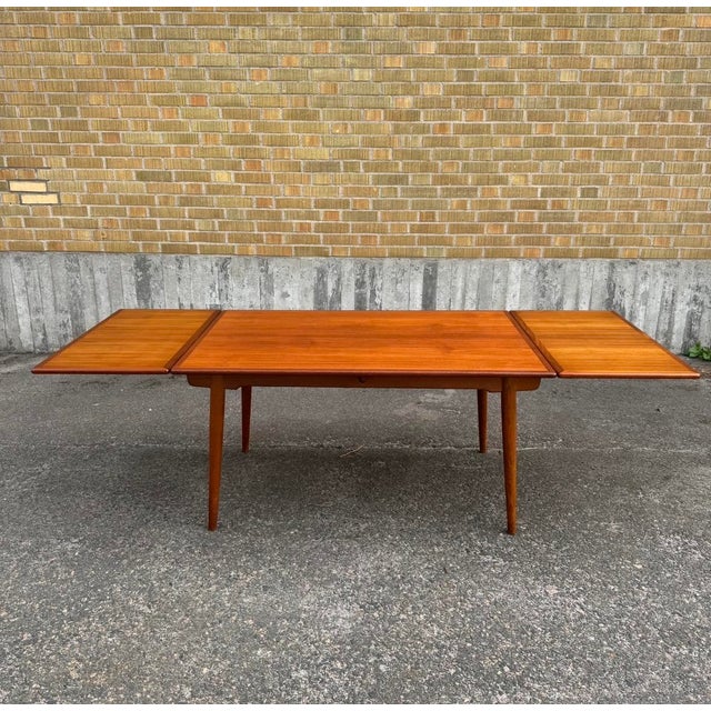 1950s AT-312 Dining Table by Hans J. Wegner for Andres Tuck, 1950s For Sale - Image 5 of 13