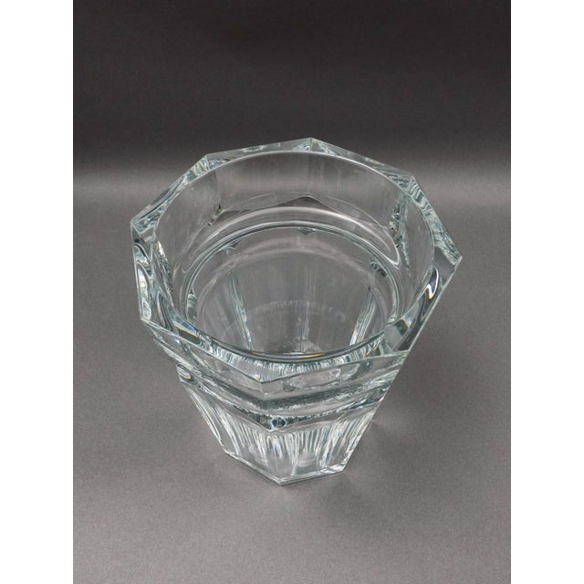 Transparent Late 20th Century Baccarat Crystal France Tiffany & Co. Harcourt Champagne Ice Bucket For Sale - Image 8 of 12