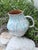 Aqua Arc Italian Ceramic Pitcher For Sale - Image 4 of 7