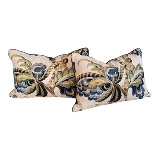 Schumacher Kelmscott Manor Lumbar Pillows - Set of 2 For Sale