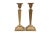 English Repousse Brass Taper Candlestick Holders - a Pair For Sale - Image 3 of 7