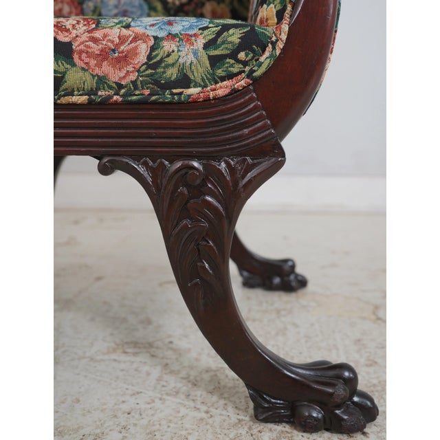 Antique American Empire Clawfoot Mahogany Chair For Sale In Philadelphia - Image 6 of 18