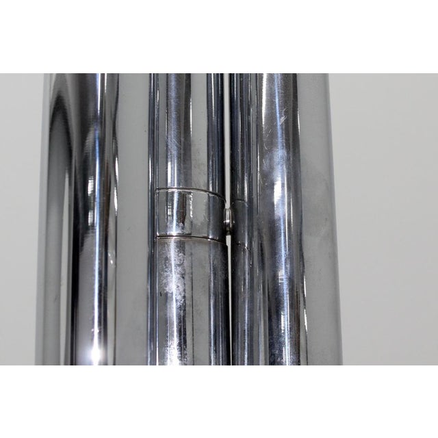 Space Age Adjustable Suspension Lamp in Chromed Steel, 1975 For Sale - Image 14 of 16