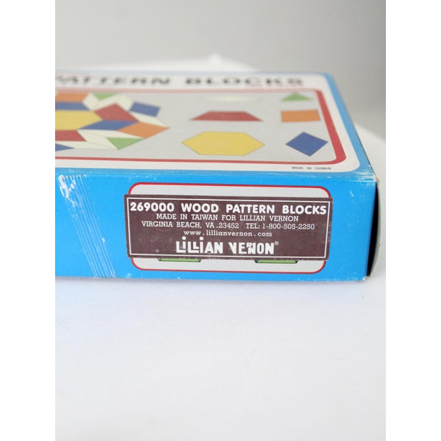 Vintage Lillian Vernon Pattern Blocks Set For Sale - Image 12 of 12