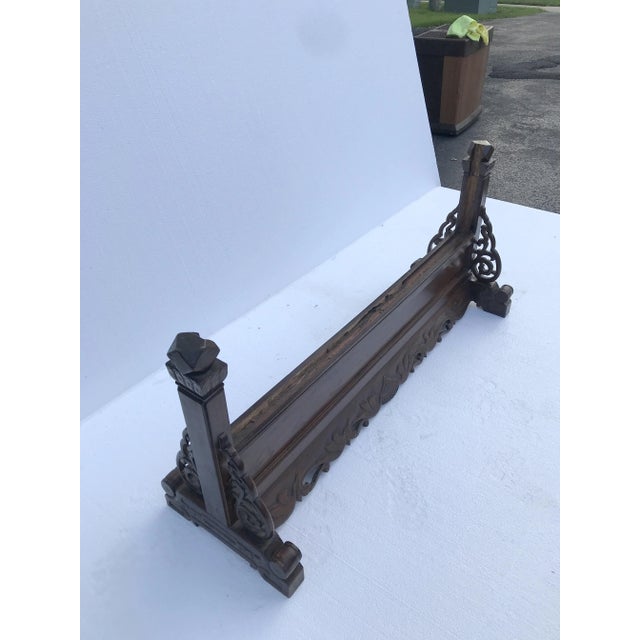 The extra large stand was once made to hold a screen made of figured marble or a painting. Large screen such as this one...