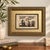 Vintage Signed Egyptian Papyrus Nile Hunting Scene in Textured Gold Frame For Sale - Image 12 of 13