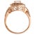 14KR Morganite(0.70) & Diamond(0.39) Braid Ring, size 6.75 For Sale - Image 4 of 5