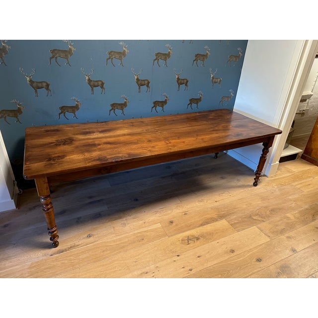 Large French Table in Walnut For Sale - Image 11 of 16