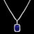 21 Carat Cushion-Cut AAA Tanzanite & 9.5 Ct Diamonds, Pendant Necklace Estate For Sale - Image 14 of 18