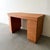 Wood Vintage 80s Deco Postmodern Burlwood Writing Desk For Sale - Image 7 of 14