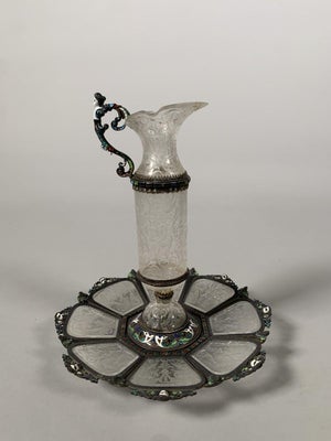 19th Century Rock crystal ewer attributed to Hermann Böhm in the Viennese Renaissance style