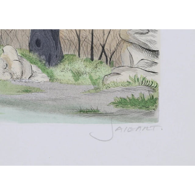 Etching with aquatint, signed and numbered in pencil by French artist Francis Saillart. Title: Paysage aux Arbres Year:...