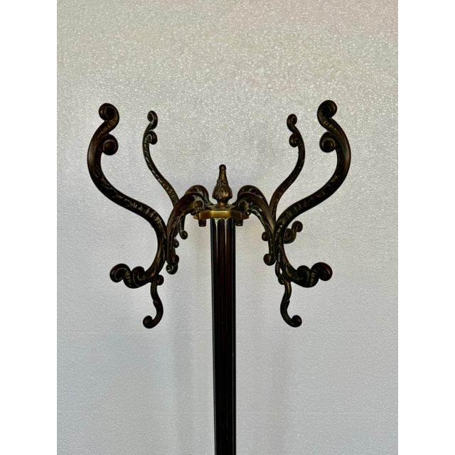 Early 20th Century Bronze and Brass Burnished Art Nouveau Belle Epoque Hanger, Bronze Grifone Feet For Sale - Image 18 of 18