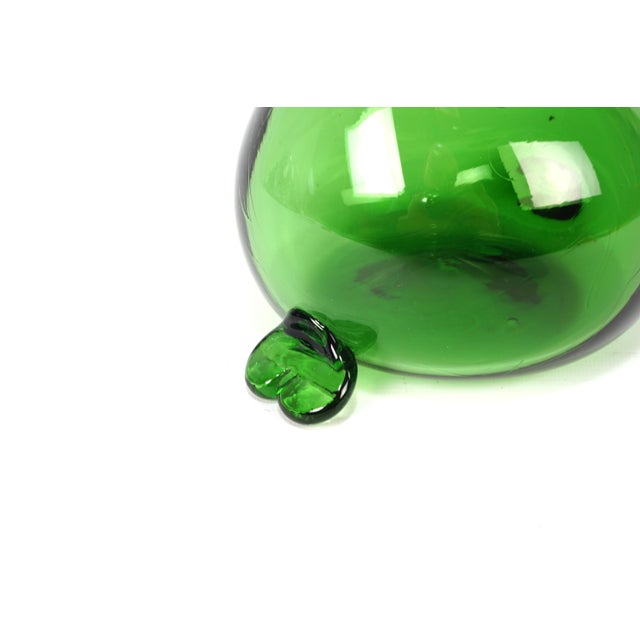 Murano Empoli Green Carafe by Gio Ponti, 1950s For Sale - Image 16 of 18
