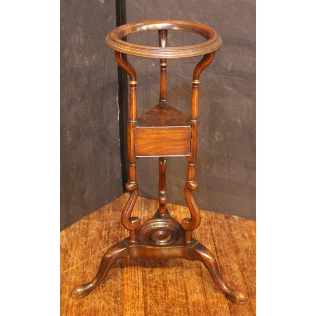 Brown Circa 1750-80 English Georgian Basin or Wig Stand Table For Sale - Image 8 of 11