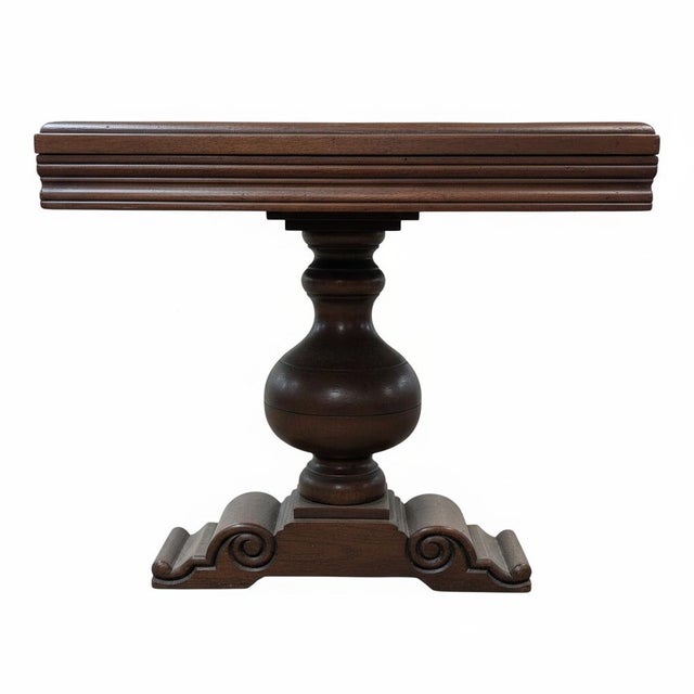 Far Pavilions 1990s Transitional Style Solid Wood 67" Long Backless Vintage Bench For Sale - Image 4 of 4