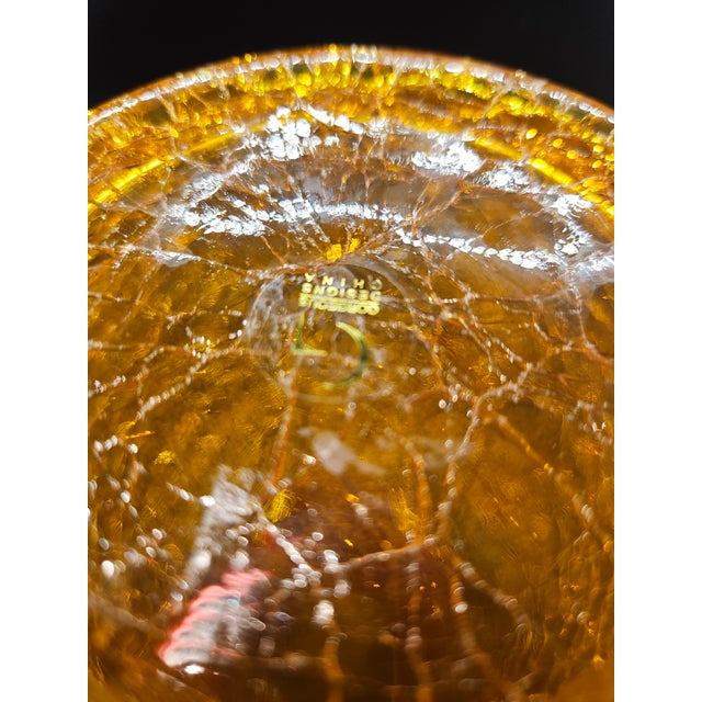 Contemporary Gorgeous Designs Amberina Vase For Sale - Image 4 of 4