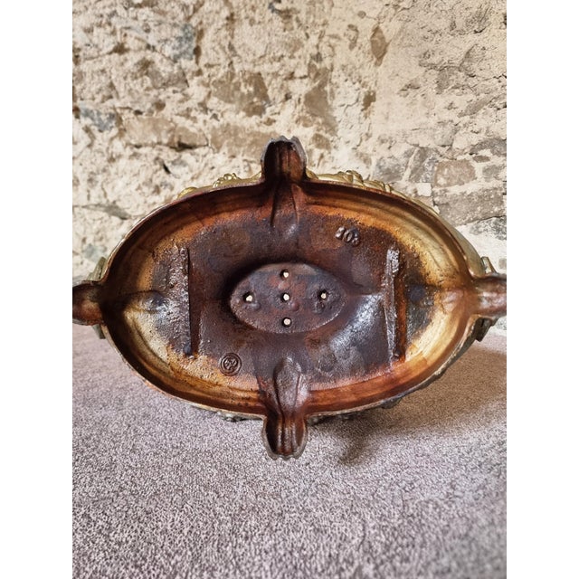 Large Antique Cast Iron Jardinière on Foot, France, 1900s For Sale - Image 16 of 17