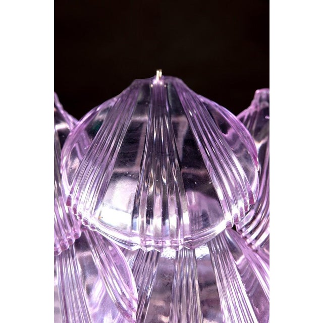 Pink Shell Murano Glass Chandelier, 2000s, Set of 2 For Sale - Image 6 of 9