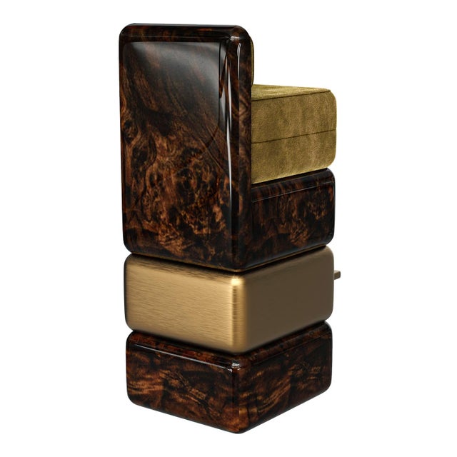 "Coraggioso" Barstool With Patina Bronze, Handcrafted For Sale In Los Angeles - Image 6 of 6