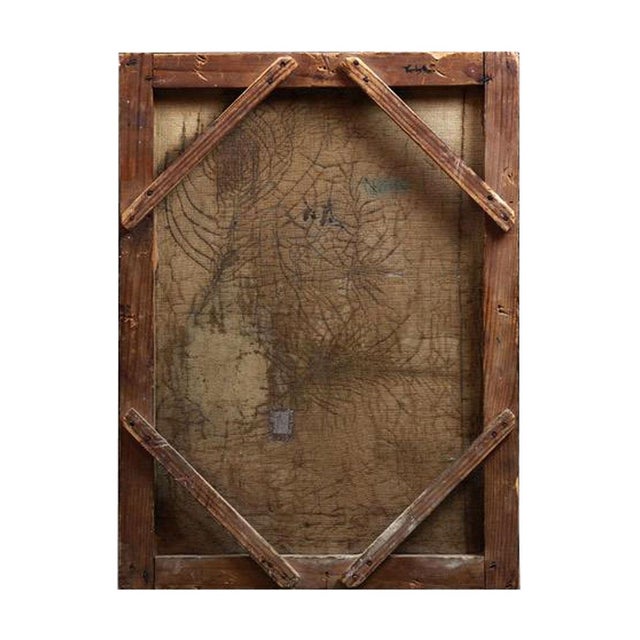 Textile Portrait of Lev Tolstoy, 19th C Oil on Canvas For Sale - Image 7 of 7