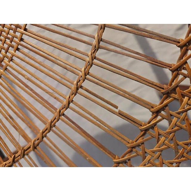 Vintage Glass and Rattan Coffee Table For Sale - Image 18 of 18