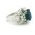 Metal 1980s Platinum Natural Thai Sapphire & Diamond Ring, Gia Certified 4.33 Carats, Size 8 For Sale - Image 7 of 12