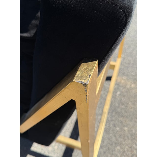Ornamental & Decorative Materials Worlds Away Cameron G Flat Bar Lounge Chair Pair For Sale - Image 7 of 10