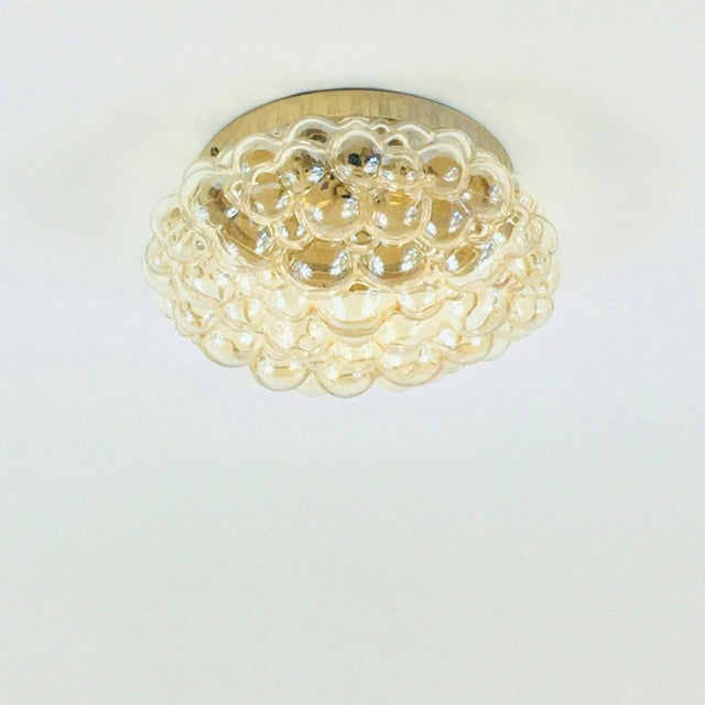 Stunning large bubble glass ceiling light/flush mount designed by helena tynell for limburg, germany's leading glasswork,...