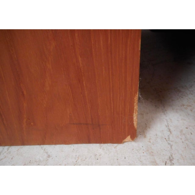 Pair of Mid-Century D-Scan Captain Line Teak Nightstands For Sale - Image 13 of 15