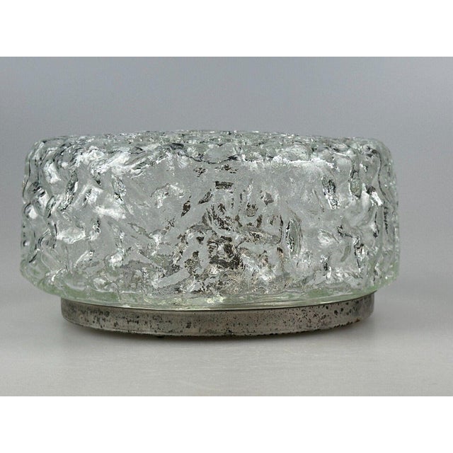 Glass & Metal Ceiling Lamp from Glashütte Limburg, Germany, 1970s For Sale - Image 12 of 15