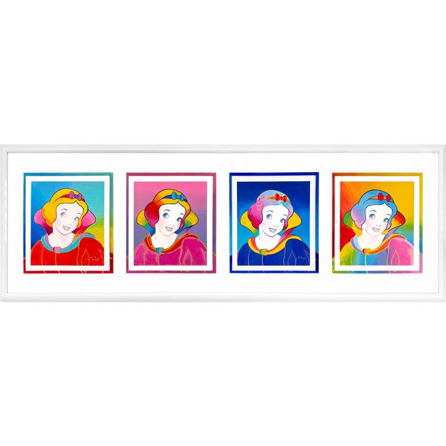 Peter Max, Disney: Snow White Suite (Large Custom Framed Set of 4 Serigraphs) For Sale
