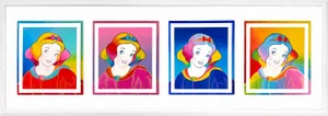 Peter Max, Disney: Snow White Suite (Large Custom Framed Set of 4 Serigraphs)