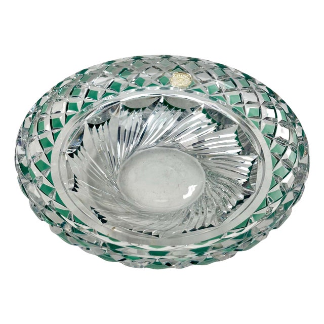 Crystal Centerpiece from Val Saint Lambert, 1950 For Sale