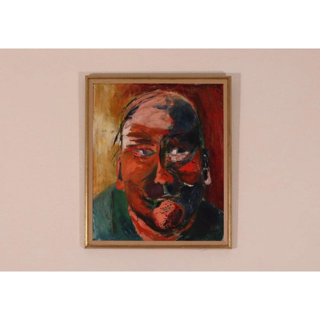 Anelotte Höcke, Uncle, 1977, Oil on Canvas, Framed For Sale - Image 7 of 16