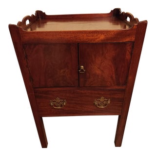 Late 18th Cen George III Mahogany Bedside Table Night Stand From the Koger Estate For Sale