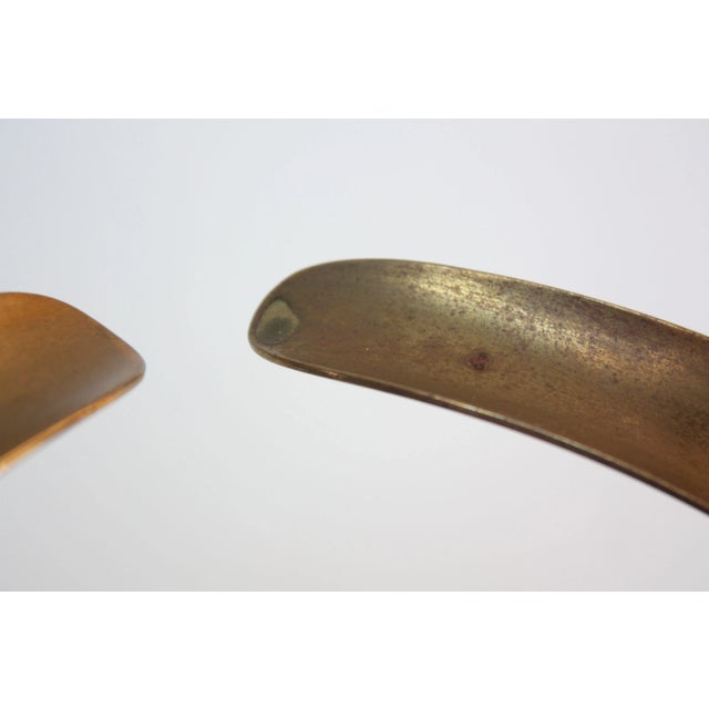 Mid-Century Modern Swedish 'Liljan' Brass Candleholders by Ystad - Set of 10 For Sale - Image 3 of 13