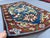 This hand-knotted Chinese Art Deco rug features bold sunburst floral medallions and a central star in cream, green, and...