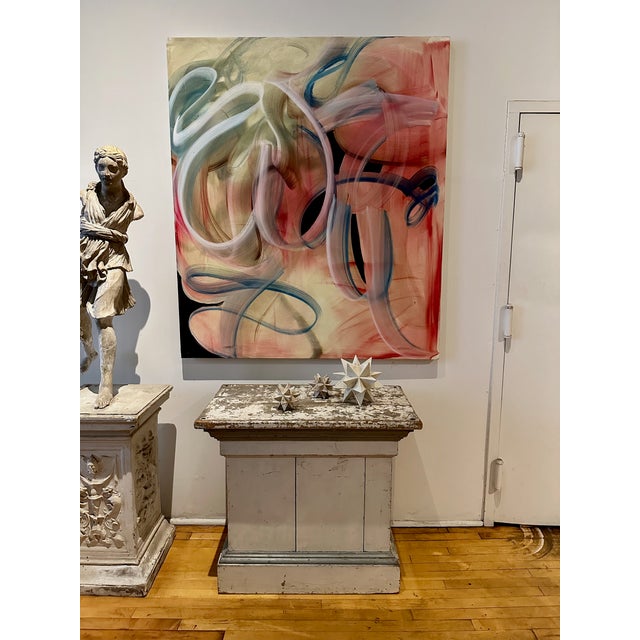 Marianne Stikas Large Untitled Abstract Oil on Canvas For Sale - Image 4 of 4