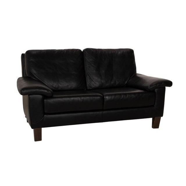 Black Black Leather 2-Seater Sofa from Willi Schillig For Sale - Image 8 of 13