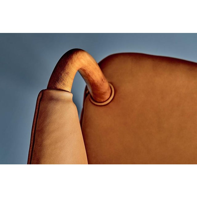 Lounge Chairs Upholstered in Cognac Leather, Germany, 1950s, Set of 3 For Sale - Image 11 of 15