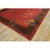 Art Deco 1920s Red Burgundy Floral Open Field Antique Chinese Art Deco Wool Rug 8' X 9'9" For Sale - Image 3 of 9