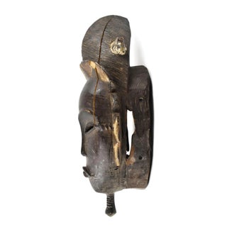 Early 20th Century Yaure Baule Portrait Mask Côte d'Ivoire For Sale