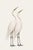 Crane Study I, Neutral Coastal Bird Art Print, 20" X 30" For Sale