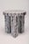 Bamboo and Marble Carrara Side Table Inlay by Reda Amalou Design For Sale - Image 6 of 8