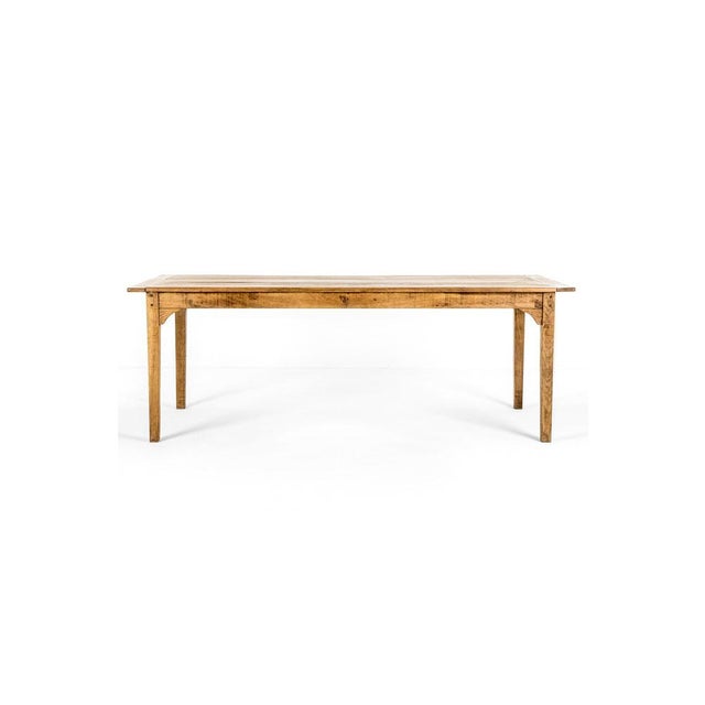 An impressive light oak farmhouse table with good proportions and of strong joint pegged construction. The spacious...