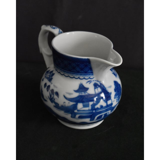 Mottahedeh Vista Alegre Blue Canton Creamer Pitcher Portugal For Sale - Image 12 of 16