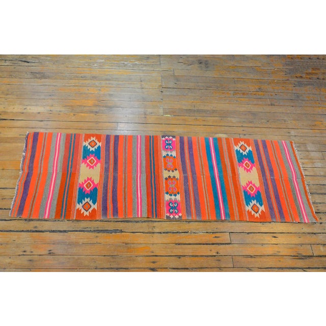 Late 20th Century Mexican Kilim Rug For Sale - Image 9 of 10