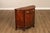 High Quality American Made Mahogany Demilune Console with Single Dovetailed Drawer Over Cabinet Storage, Inlaid and...